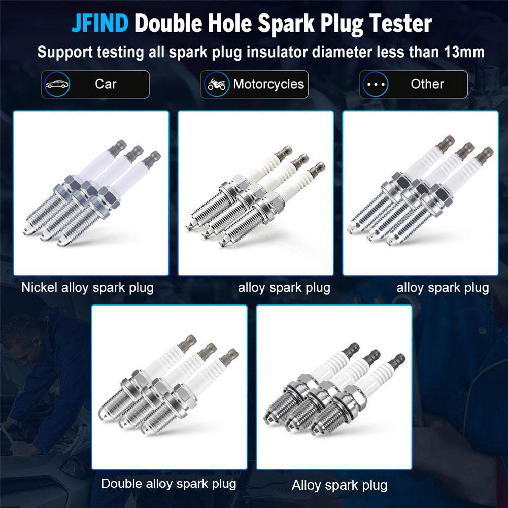 New Car Tester Dual Hole Spark Nozzle Ignition Automotive Tester Uk Accurate Instruments Us Eu Maintenance Syste N2u6
