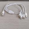 USB C Multi Charging Cable 4-in-1 Charging Cord with Type C Connectors Universal Charger Adapter for Tablet Phone