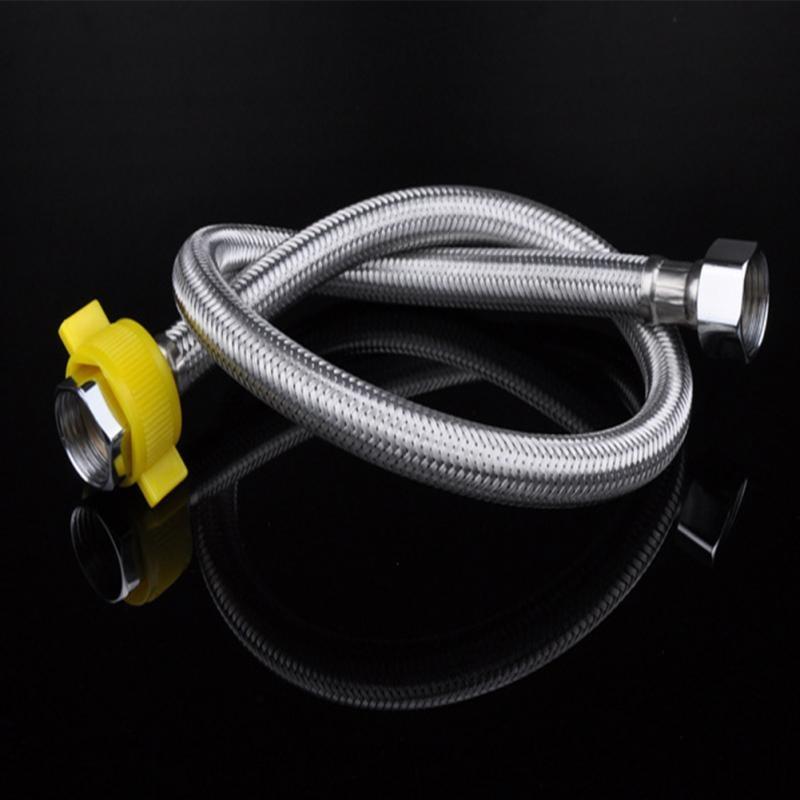 New 304 Stainless Steel Shower Hose Flexible Bathroom Water Pipe Silver Color Common Pumbing Hoses Bathr