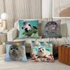 1Pc Seal Sea Cute Pillow Case Fashion Square Pillowcase Bedroom Sofa Room Ins Decoration Leisure