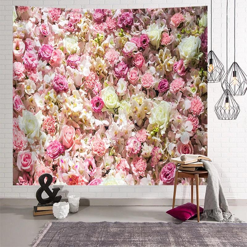 Rose Cherry Blossom Wall Tapestry Women's Room  Home Living  Decoration