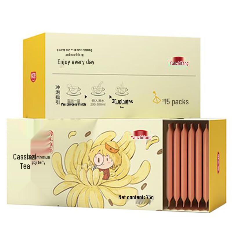 Yan Zhi Fang Chrysanthemum, Goji Berry  Cassia Seed Tea Bags