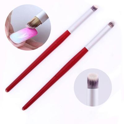 1 Adet Nail Art Ombre Fırça Degrade Boya Çizim Boyama Kalem Çiçek Açan Manikür
