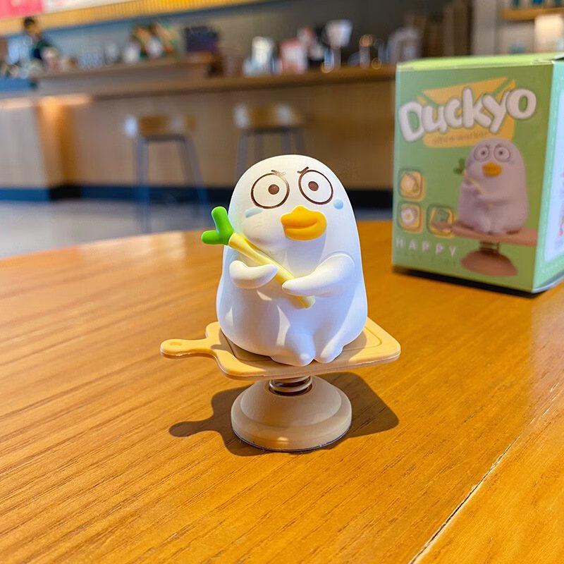 Cute Cartoon Duck Resin Desk Ornament Set