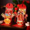 Traditional New Year Lucky Money Bag 3D Folding Good Luck Red Pocket  Celebration Party
