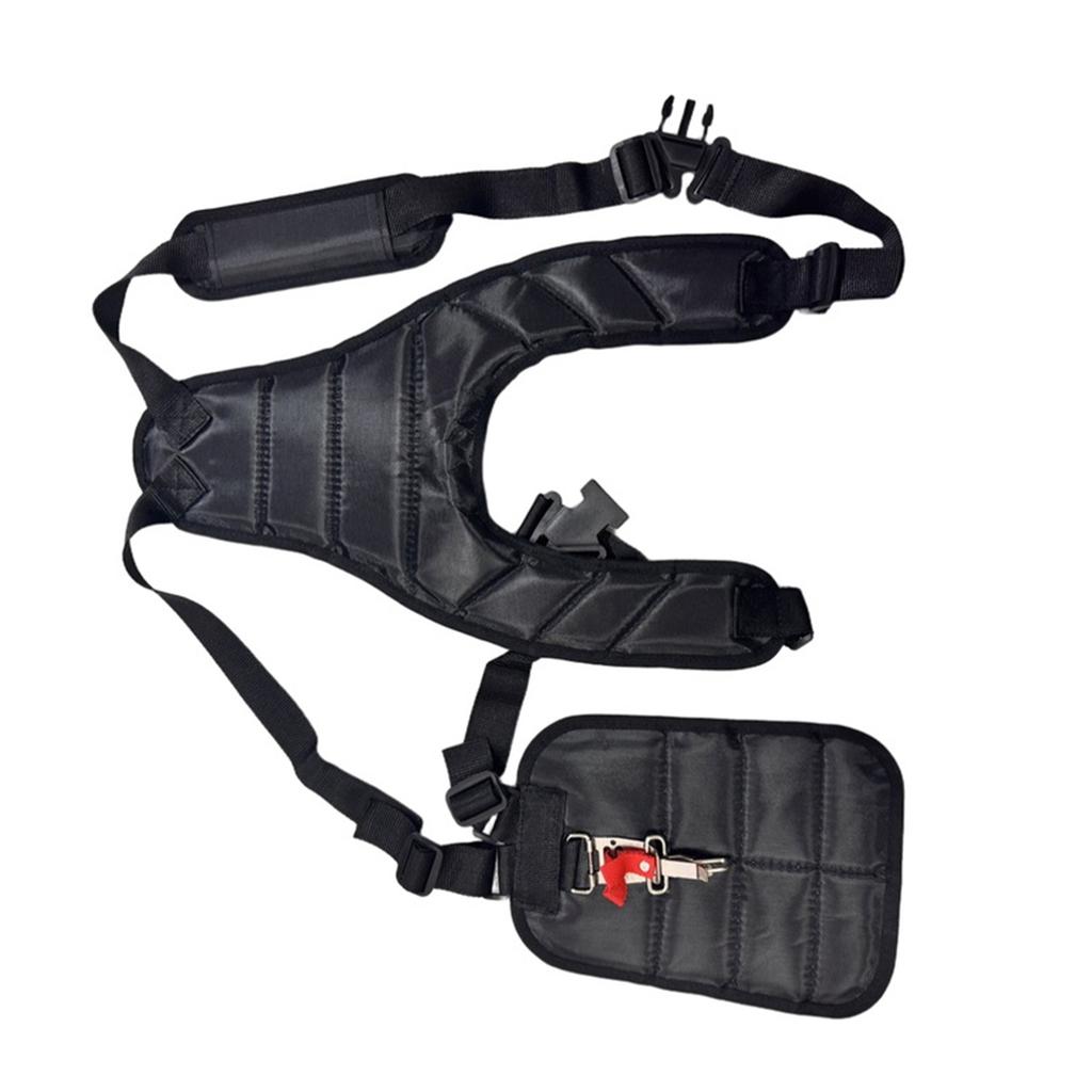 Lawn Mower Harness Strap Adjustable Grass Trimmer Strap Double Shoulder Strap Labor Saving Increase Mower Shoulder Strap