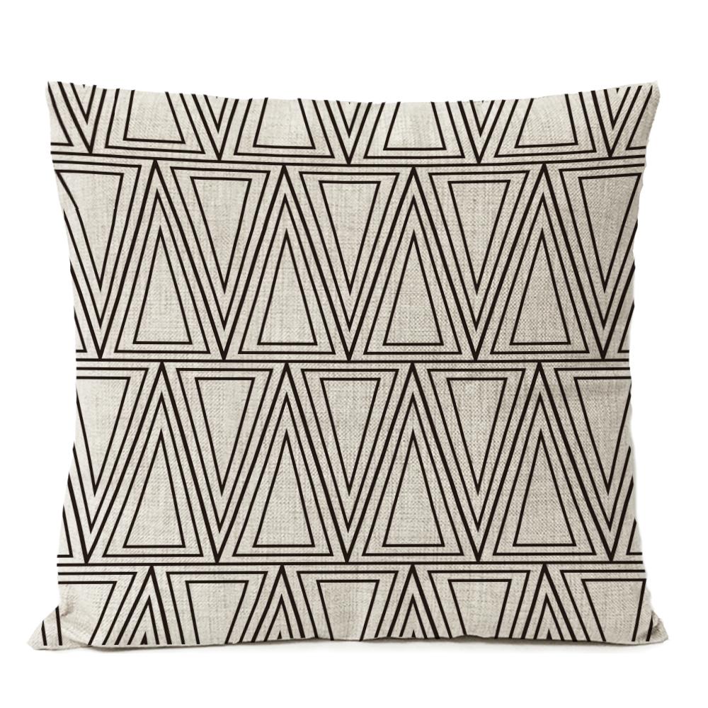 Black Geometric Boho Pillow Cover Bohemia Arrow Cushion Home Decorative Sofa Pillowcase