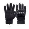 1 Pair Outdoor Gloves Touchscreen Compatible Full Finger Gloves with Soft Knuckle Protection