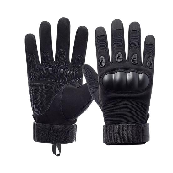 

1 Pair Outdoor Gloves Touchscreen Compatible Full Finger Gloves with Soft Knuckle Protection XL чёрный