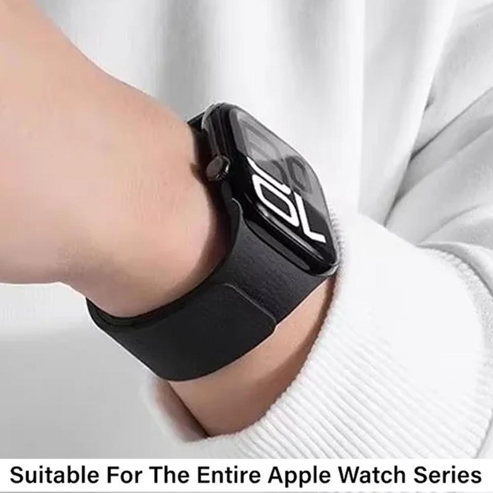 Luxury Magnetic Band For Apple Watch Strap S11 S10 49mm 44mm 45mm 46mm 42mm 40mm Silicone Bracelet iWatch Ultra 3 2 Series 10 9 8 SE
