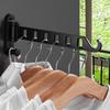 Wall Mounted Laundry Hanger Dryer Rack Folding Clothes Hanger Metal Storage Rack for Home Dormitory Balcony Heavy Duty Hangers