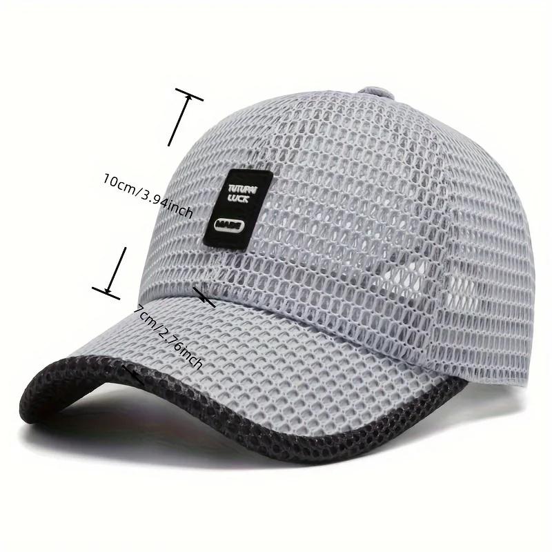 Summer Mesh Baseball Cap for Men Adjustable Breathable Caps Quick Dry Running Hat Baseball Cap for Men Women Outdoor Sports
