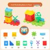 Educational Building Blocks Set for Kids: Large Particle Assembly Toy for Ages 3 to 6, featuring a Small Villa Design