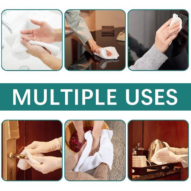 10 pcs Sublimation Towels Blank,12 x 12 Inch white microfiber towels wash cloths,white hand towels for bathroom wash clothes, small hand towels spa