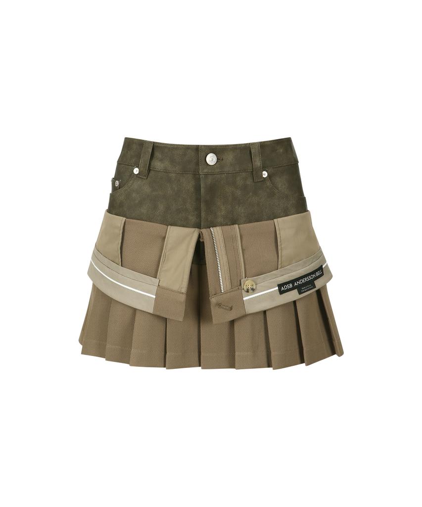ADSB ANDERSSON BELL Inside Out Pleats Skirt Apa845W(Beige)