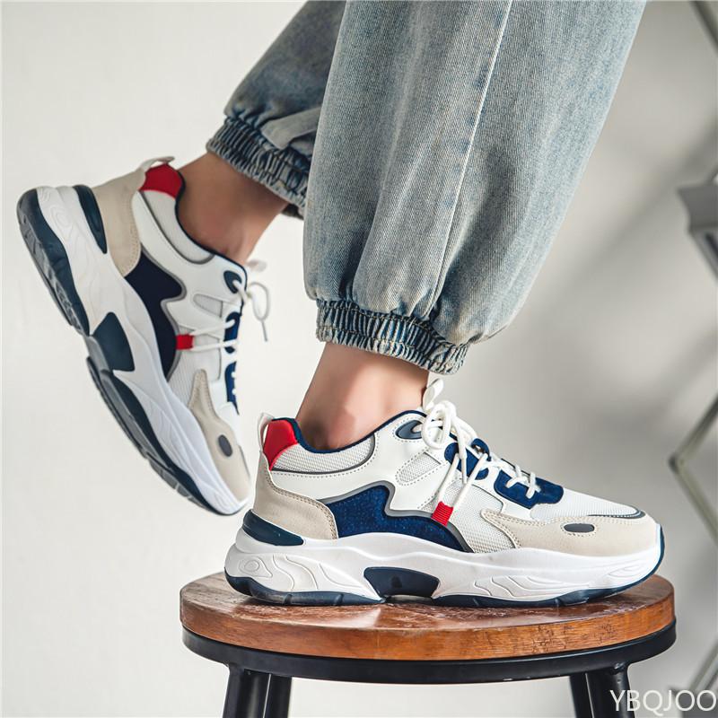 Fashion Summer men's new mesh breathable trendy versatile sports leisure shoes running height increasing wear-resistant shoes