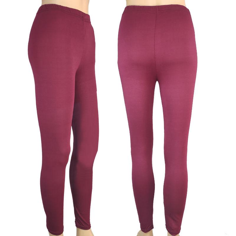 Women High Waist Stretch Leggings, Ladies Solid Slim Casual Pants, Elastic Waist Daily Wear Leggings