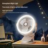 Multifunctional Wall-Mounted Clip Fan with Night Light - Ideal for Dorms & Offices