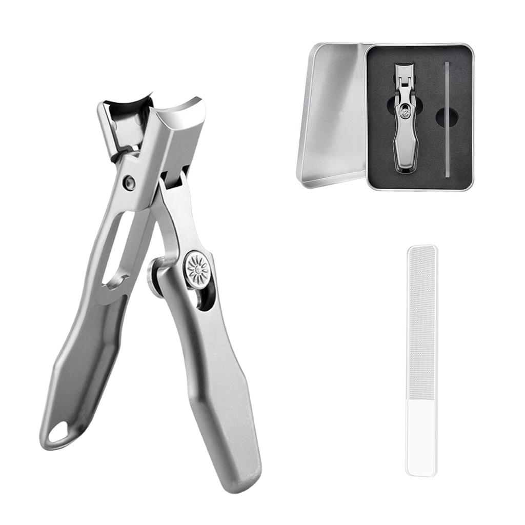 Nail Cutters with Nail File Large Opening Nail Clippers Toenail Cutter Stainless Steel Toenail Clipper Fingernail Cutter