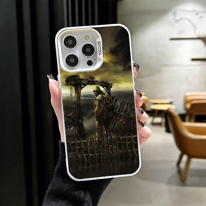 S-Stalker Game Cool Soft Phone Case for iPhone 15 16 17 Pro Max 17Air 16E 14 Plus 13 12 Mini Shockproof Cover Back Shell