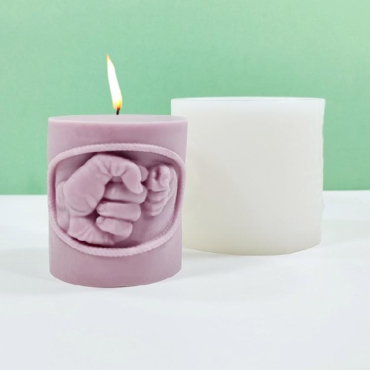 Flexible Silicone Mold for DIYs Cylinder Aromatherapys Candle Beautiful Candle Crafting Cement Gypsum Moulds for Crafts