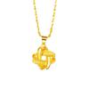 Vietnam Gold Ruyi-Knoten Anhänger Halskette - Damenmode, Einfach & Nicht verblassend, Nationaler Stil