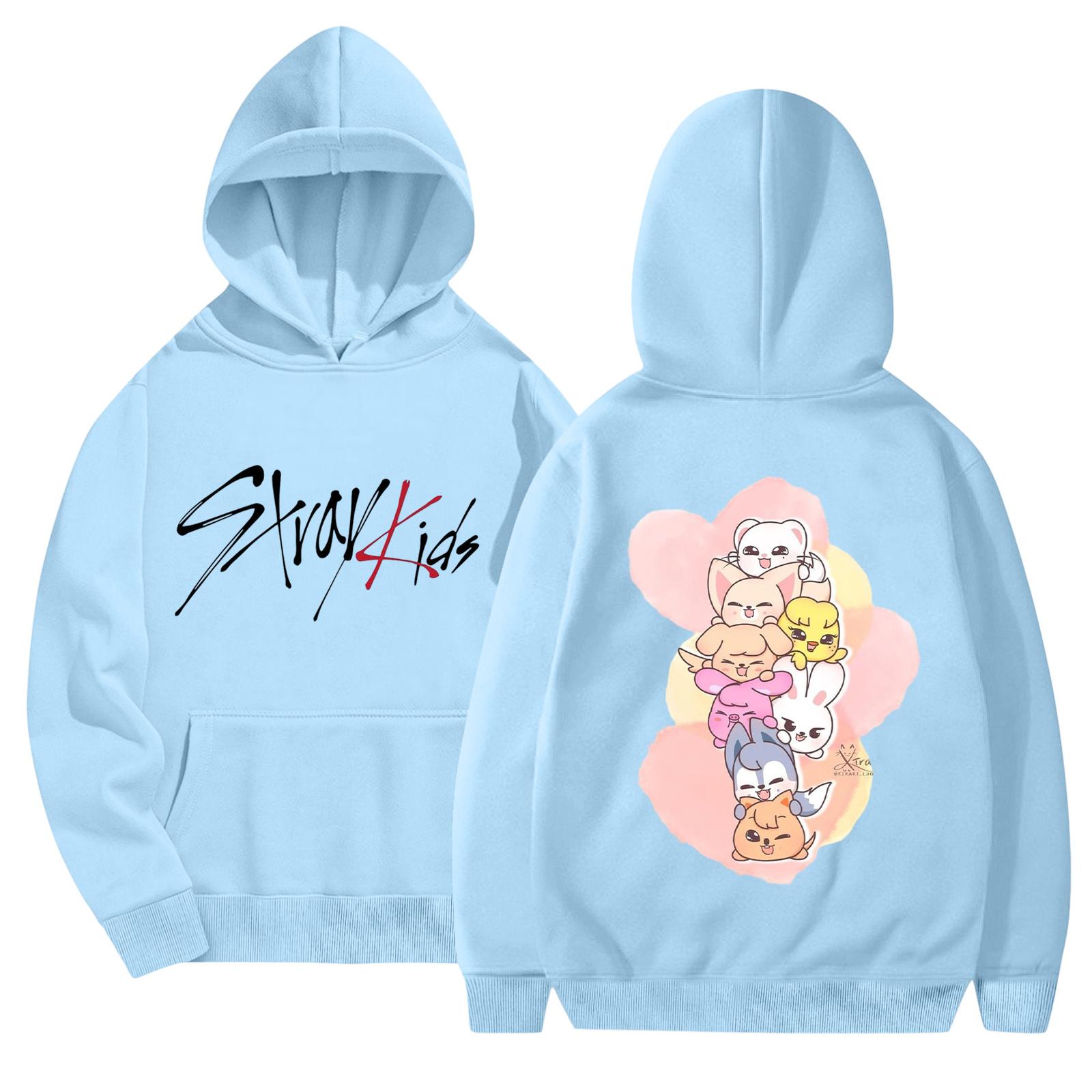 Unisex Fashionable Casual Long Sleeved Loose Printed Hooded Sweatshirt XXXL