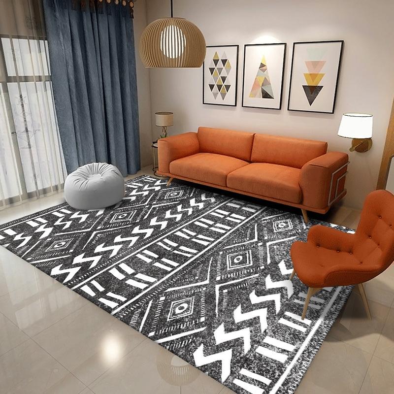 Bohemian Living Room Carpet Coffee Table Sofa Bedroom Room Bedside Carpet Home Large Area Floor Mat