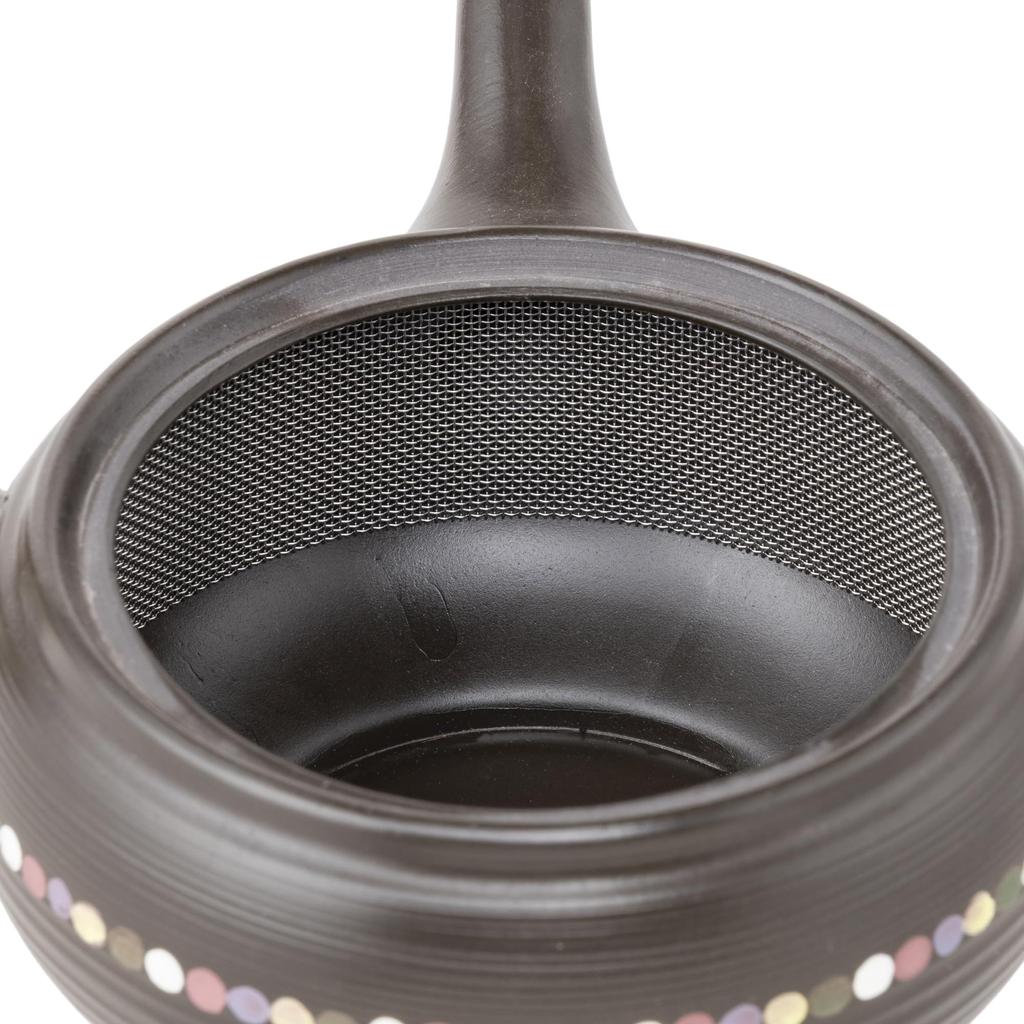 Dot with Mesh for Roasted Green and Brown Rice Made In Product Tk015 Tokoname-yaki Teapot, Takeharu, Medium-sized Pattern, 270ml, Closure,