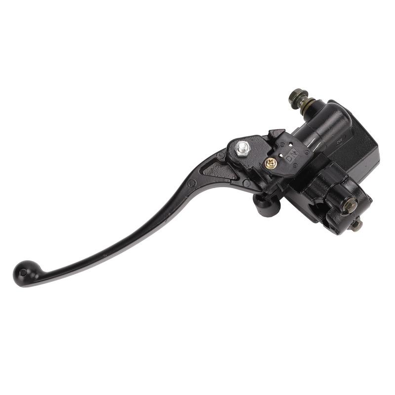 Hydraulic Brake Master Cylinder High Accuracy Black Brake  Pump Lever Stable Performance Wear Resistant for Motorcycle