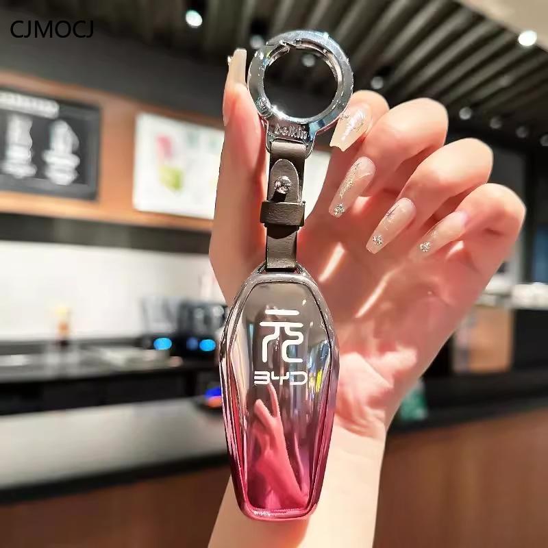 Premium Tpu Key Cover For  Byd Yuan Up/Yuan Plus/Yuan Pro (Honor Edition) - Protective Key Fob Case Keybag Keychain