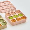 Atti Rabbit Easy Release Baby Food Cube Multi Silicone Storage Container Square 9 Cavity
