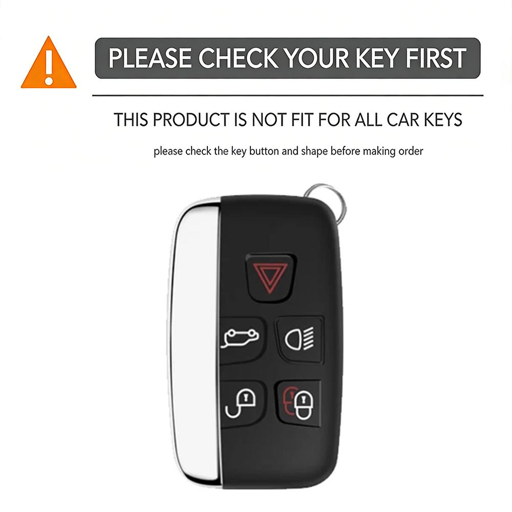 For Land Rover Discovery 4 Freelander 3 Range Rover Sport Evoque Vogue Remote 5 Buttons Keychain Silicone Key Fob Case Cover