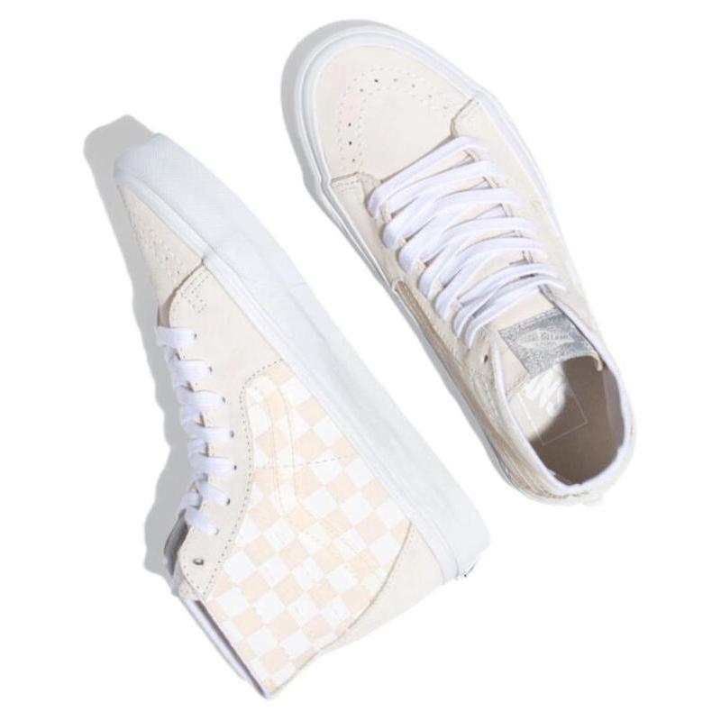 Vans Crystal Sidestripe Sk8 Hi Tapered Shoe 'White Checkerboard' Vans VN0A7Q62C13