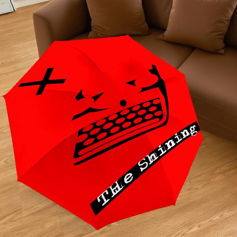 1PC The Shining Umbrella-8-Rib Reinforced, Automatic Open, Lightweight & Durable, Cute Fashion Accessory for Outdoor, D2650