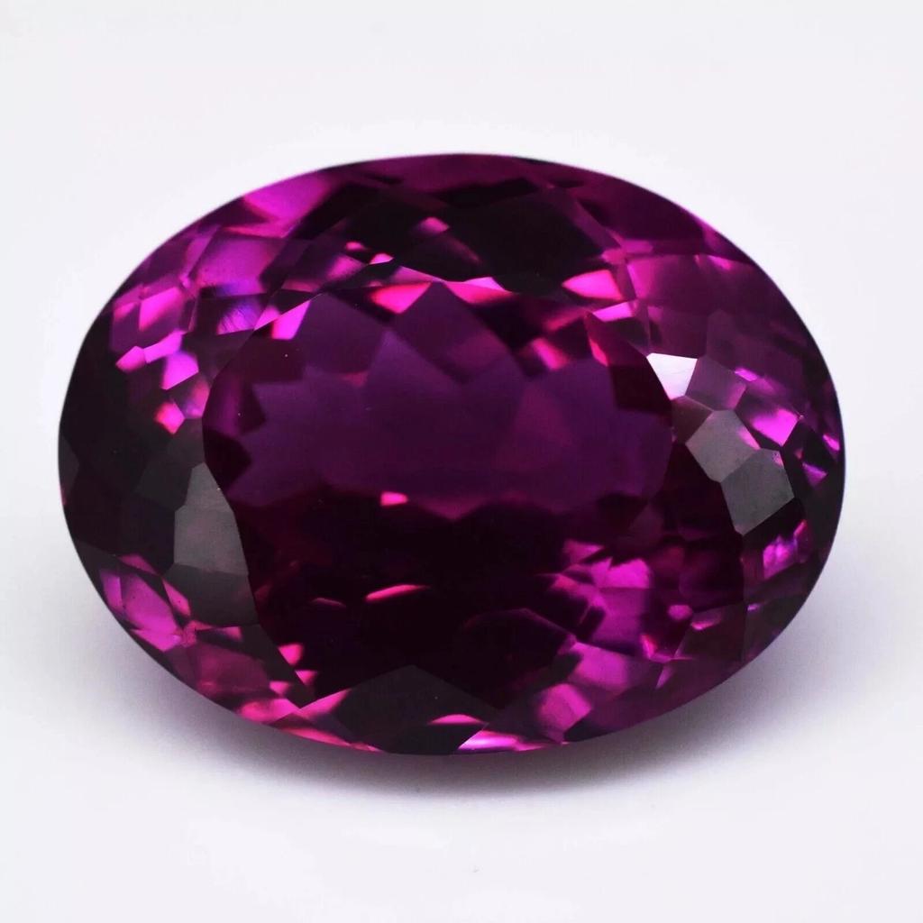 Oval Cut Natural Pinkish Purple Rhodolite Garnet 12-14 Ct 15x12mm Gemstone