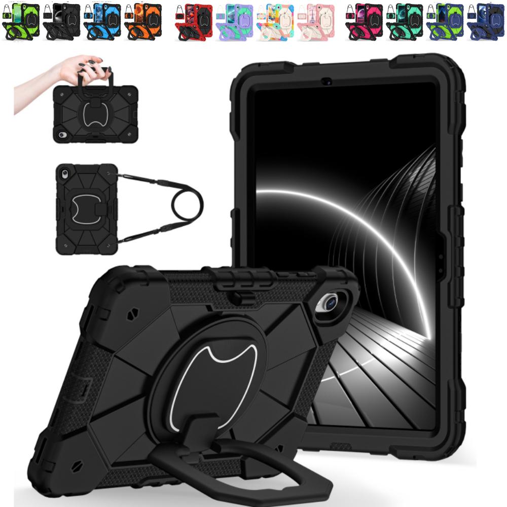 Hülle für Samsung Galaxy Tab S11 11 Zoll SM-X730 SM-X736 SM-X736B 360° drehbarer Ständer Stoßfeste Heavy-Duty-Abdeckung mit Riemen