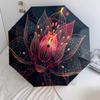 1 PC Automatic Folding Umbrella - Beautiful flowers Pattern, Portable & Foldable Design with 8 Ribs, Christmas Birthday Gifts