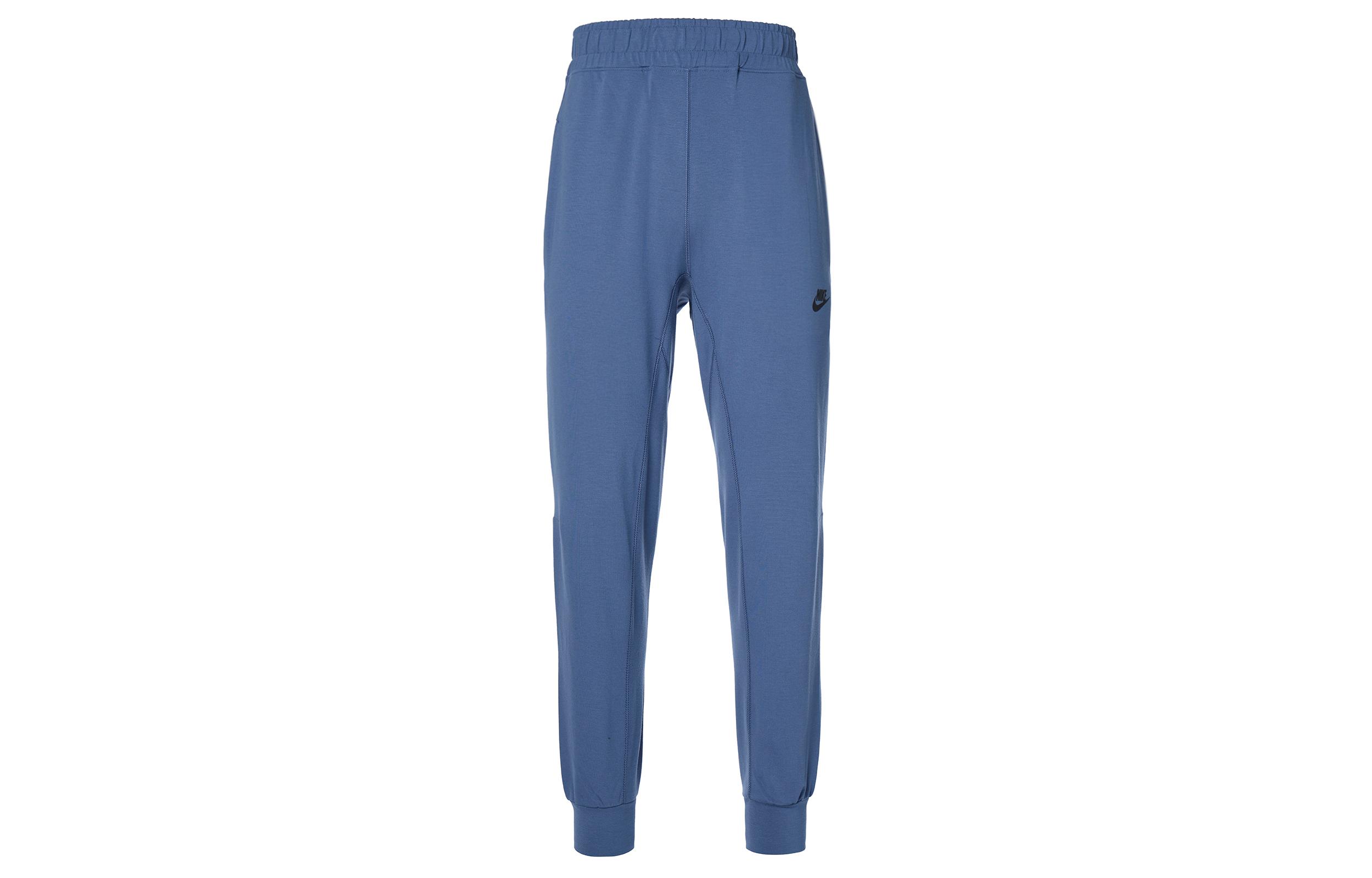 Nike Knitted Sweatpants Men s Fen Blue Moderate Cuffed Pants CJ4281-491 XL