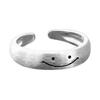 Korean Niche Design Women's Frosted Smiley Face Ring