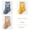 3 Pairs Baby Socks Kids Cute Newborn Boys Socks Toddler Girl Children Anti Slip Sock Cotton Infant Accessories Clothes for 0-5y