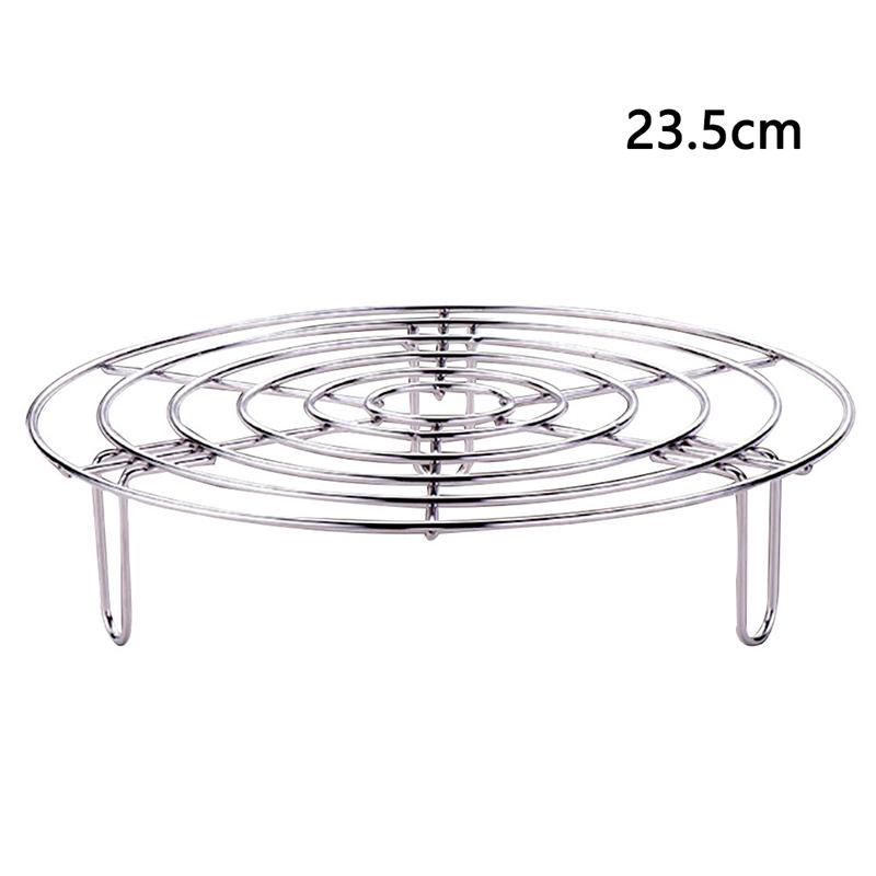 15.5-27.5cm Stainless Steel Steamer Rack Heavy Duty Round Durable Cookware Steamer Rack Pot Pan Cooking Stand Kitchen Utensils