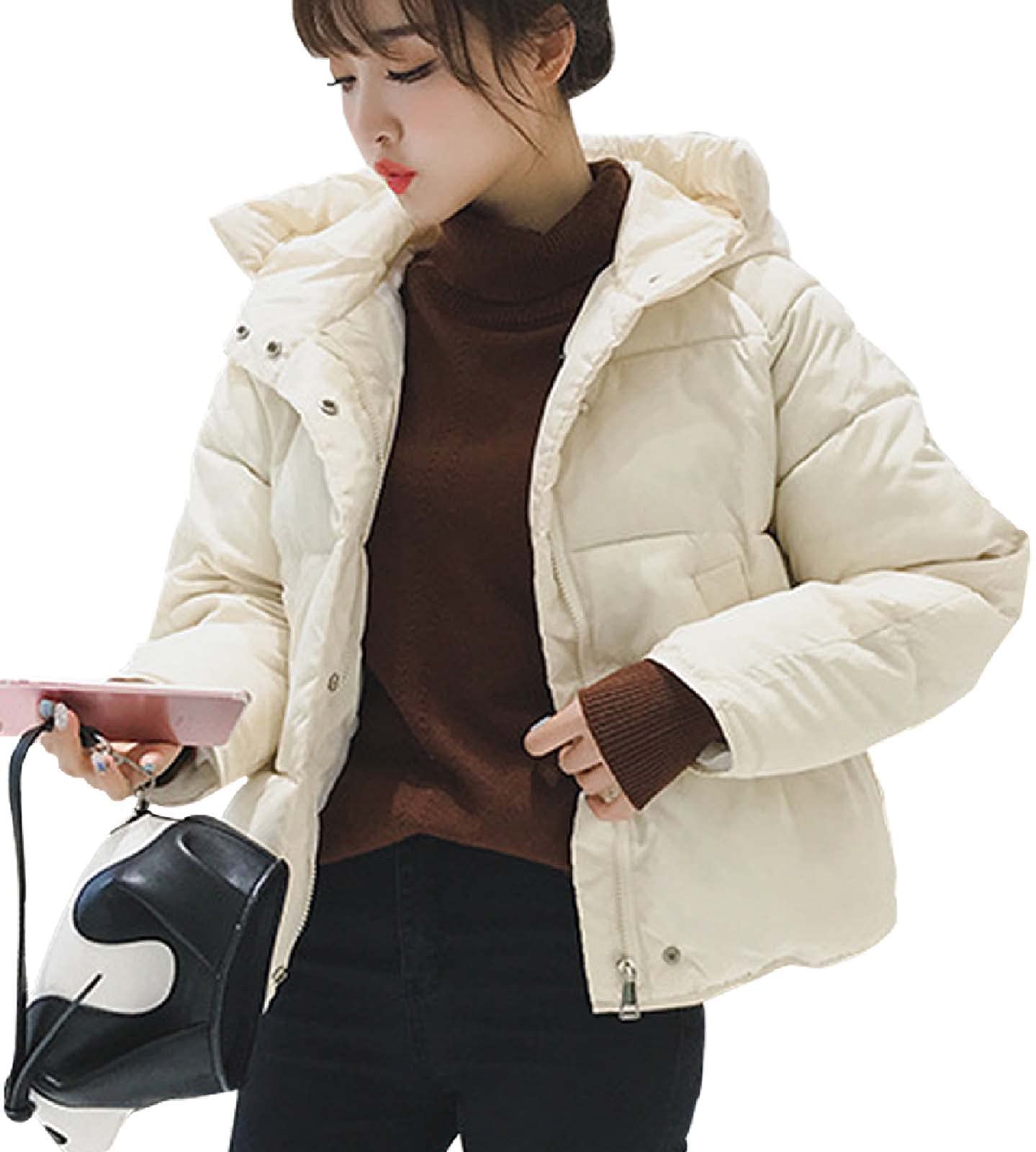 

Укороченное пальто с капюшоном, верхняя одежда [newNE] для женщин 01-W29-WHM