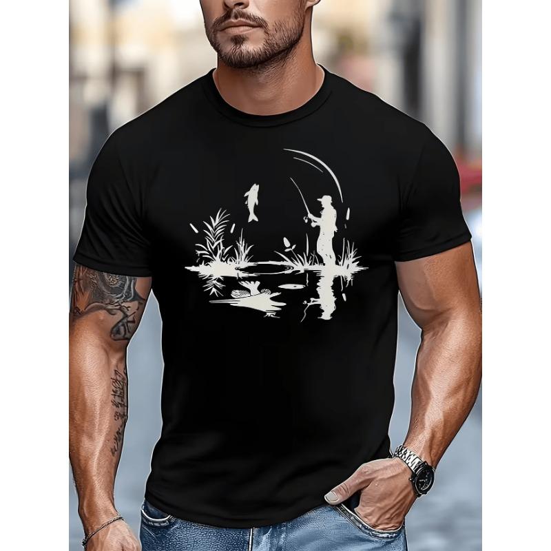 

Men s 3D pattern T-shirt short-sleeved T-shirt 3D printed round neck shirt retro retro casual street 3XL