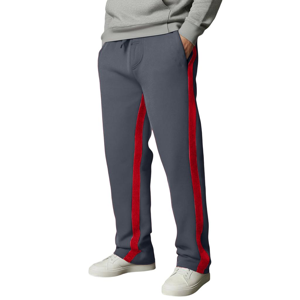 Pantalones Deportivos Rectos de Cilindro para Hombre, Pantalones Casuales de Chándal