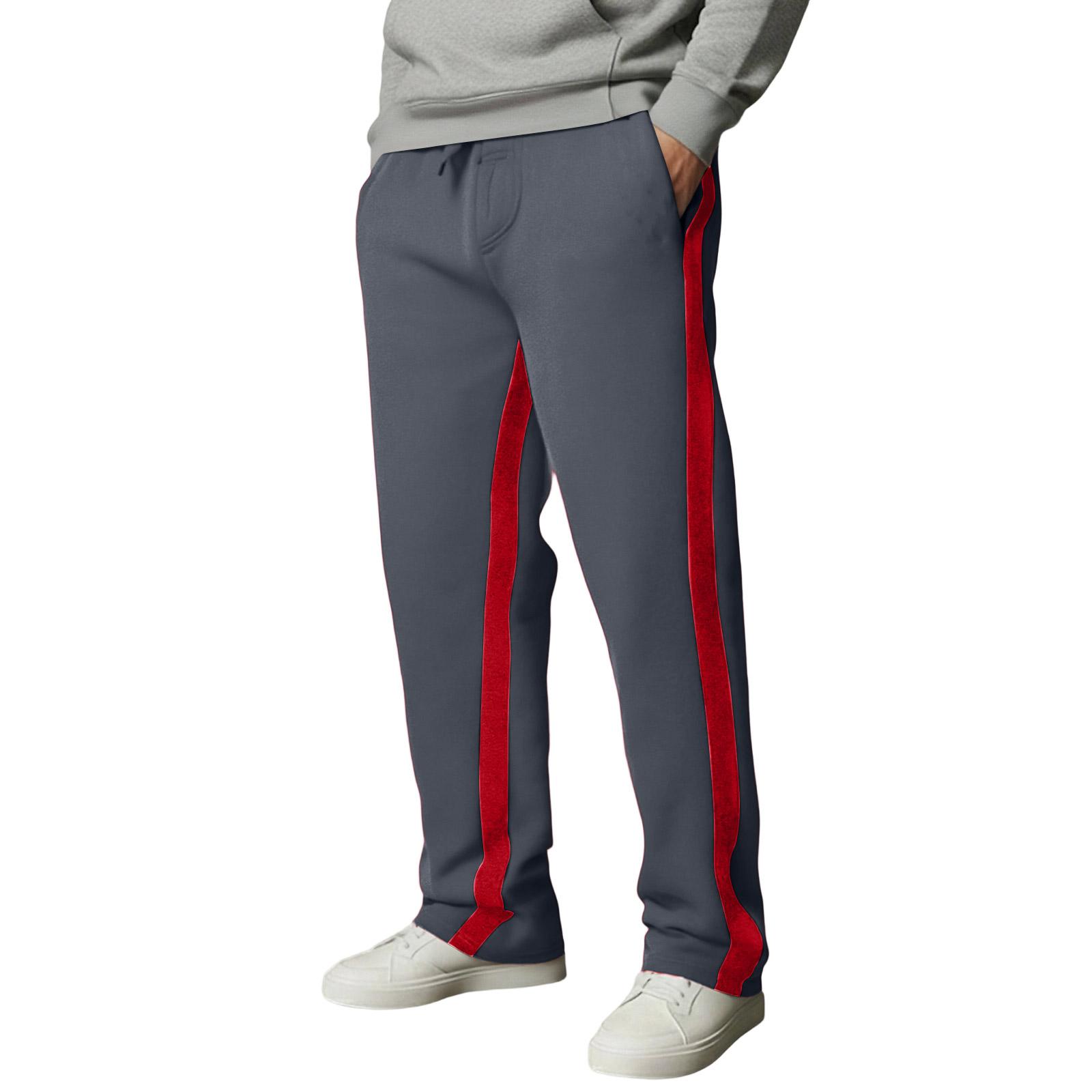 

Men s Sports Straight Cylinder Leisure Sweatpants Trousers XXL