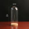 Dustproof Glass Cover for Preserved Flower Display, Clay Figures & Felt Dolls
