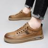 Fashion Luxury Men Genuine Leather Shoes Breathable Casual Dress Business Shoe Classic Antiskid Wear-Resistant Flat Designer Oxford Shoe