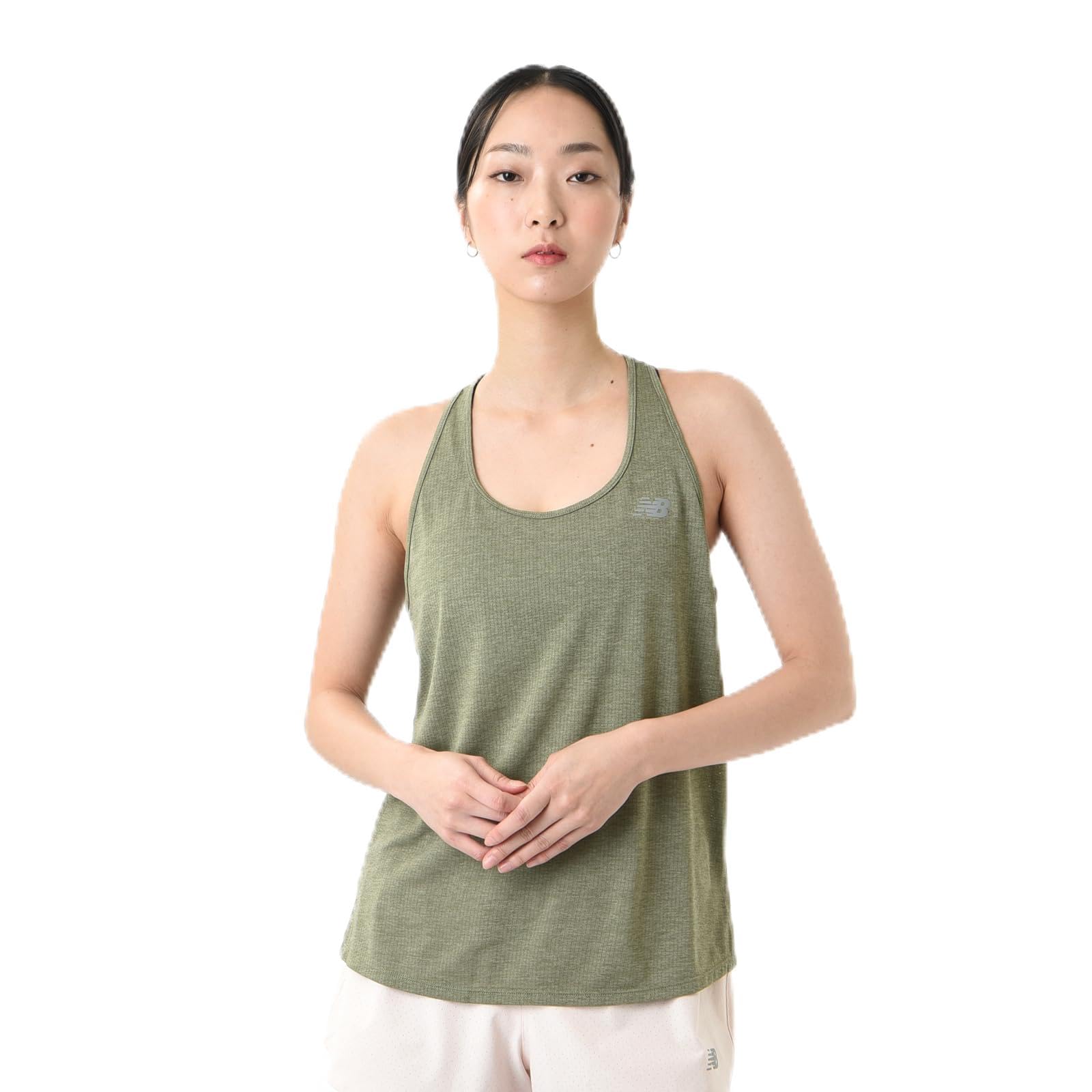 

New Balance Sleeveless Athletics Tank Training DHO Olivine Size S Women s Top, Sports, Yoga, Sweat-Wicking, Quick-Drying, (WT41250), (Dark Heather),