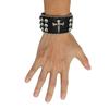 Gothic Stil Totenkopf Strass Armband Schmuck, Modisches Design Diamant PU Leder Handschmuck